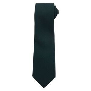 Premier Plain Polyester Tie / Bottle Green